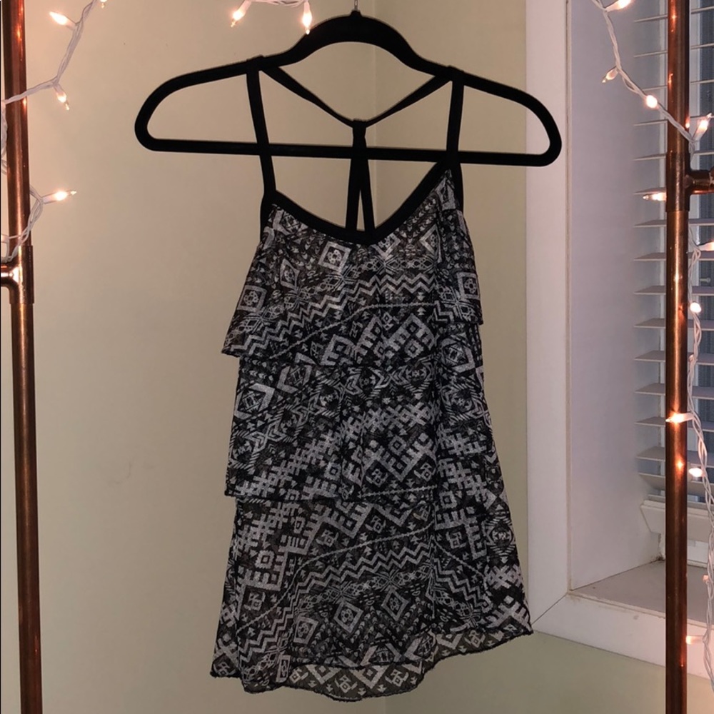 Ruffled tank top